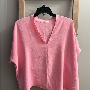 Urban Daizy V-Neck Pink Blouse
